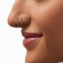 Silver-tone Stainless Steel Spiral 20G Nose Stud,
