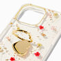 Heart Ring Holder Pressed Flowers Phone Case - Fits iPhone&reg; 14 Pro Max,