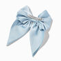 Light Blue Satin Bow Barrette Hair Clip,