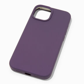 Solid Dark Purple Silicone Phone Case - Fits iPhone&reg; 13/14,