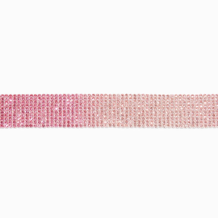Rose Gold Rhinestone Stretch Bracelet,