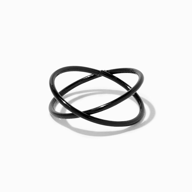 Mixed Metal Geometric Crystal Rings - 10 Pack,