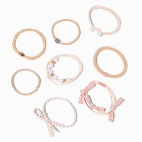 Blush Pink Bracelet Hair Ties - 12 Pack,