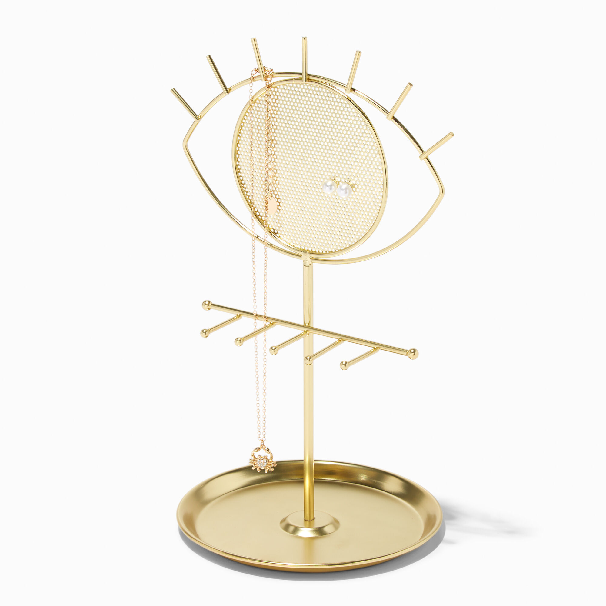 Gold Evil Eye Jewelry Holder Tray Icing US
