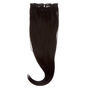 Faux Hair Clip On Extensions - Black, 4 Pack,