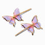 Pink &amp; Purple Butterfly Hair Pins - 2 Pack,