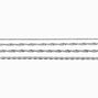 Silver-tone Delicate Chain Bracelet Set - 4 Pack,