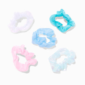 The Hair Edit Cream Pleated Ribbon Scrunchie Hair Tie