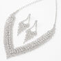 Silver Rhinestone Teardrop Jewelry Set &#40;2 Pack&#41;,