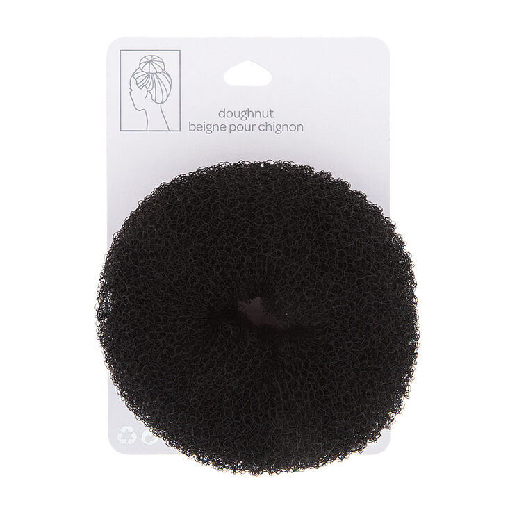 Large Dark Brunette Hair Doughnut,