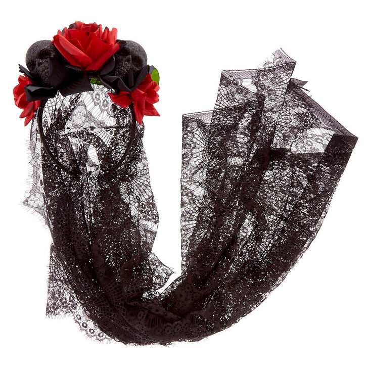 Day of the Dead Veil Headband,