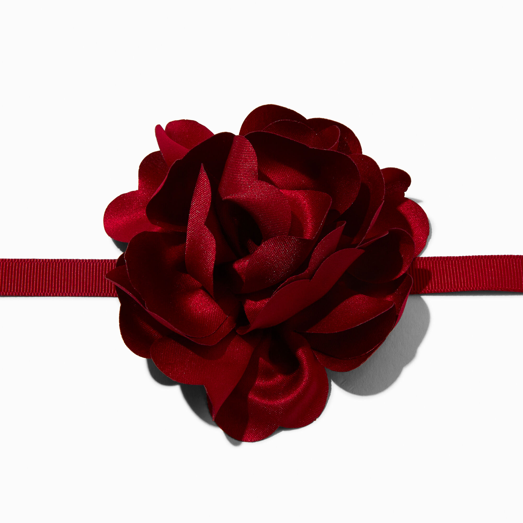 Red satin choker sale