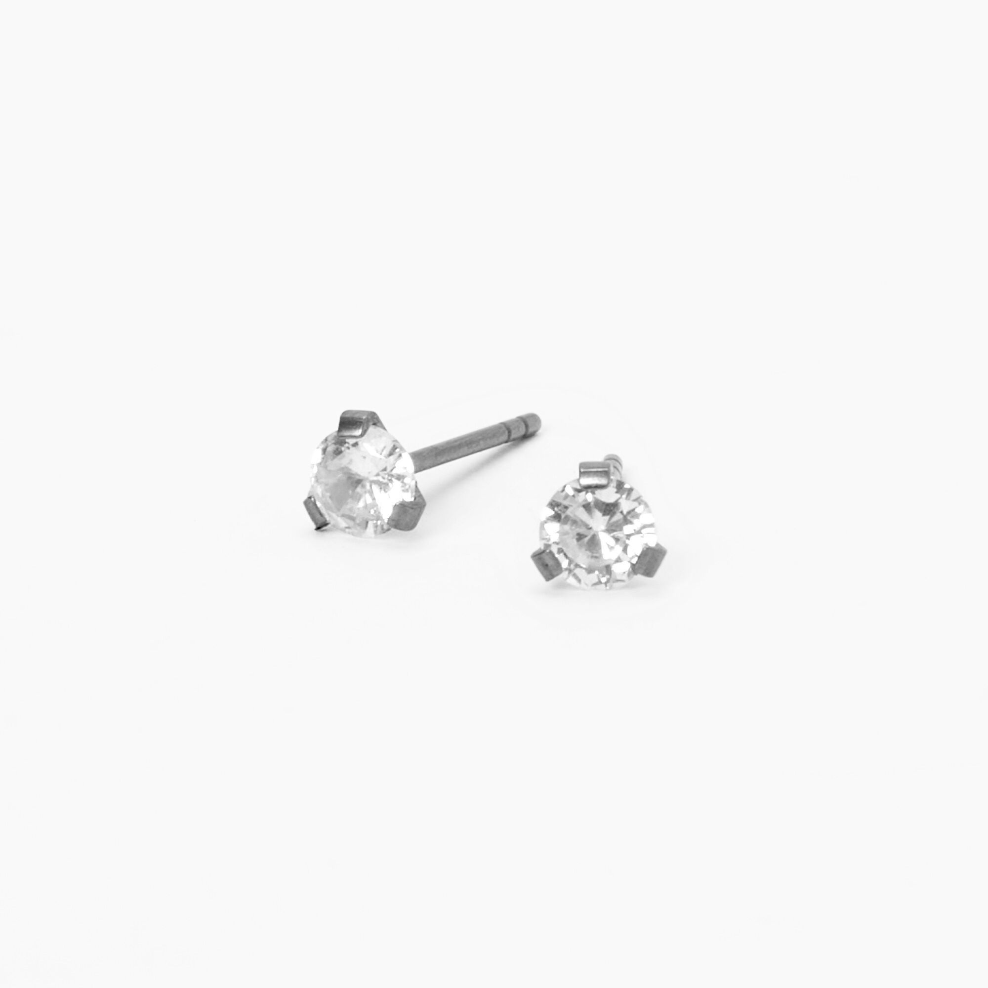 4mm Single Stud Earring Hypoallergenic – Little Gems Jewels