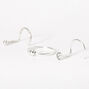 Sterling Silver 22G Crystal Ball Nose Rings - 3 Pack,