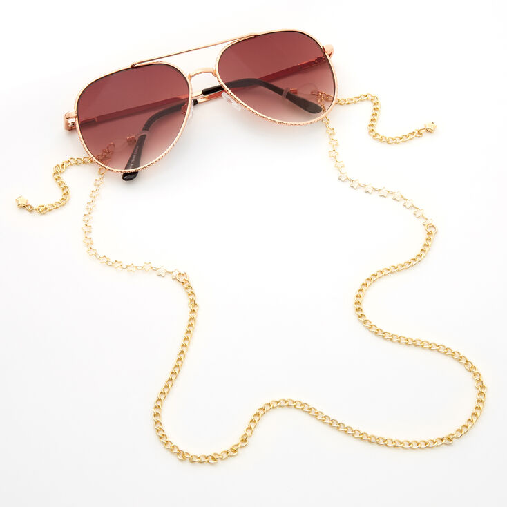 Gold Stars Sunglasses Chain,