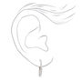 Silver 20MM Laser Cut Twisted Hoop Earrings,