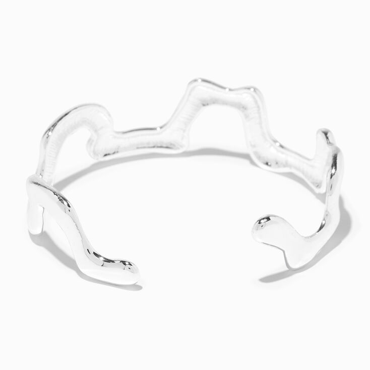 Silver Drip Cuff Bracelet,