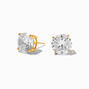 B&#39;Loved by Icing 18k Yellow Gold Plated Cubic Zirconia 10MM Round Stud Earrings,
