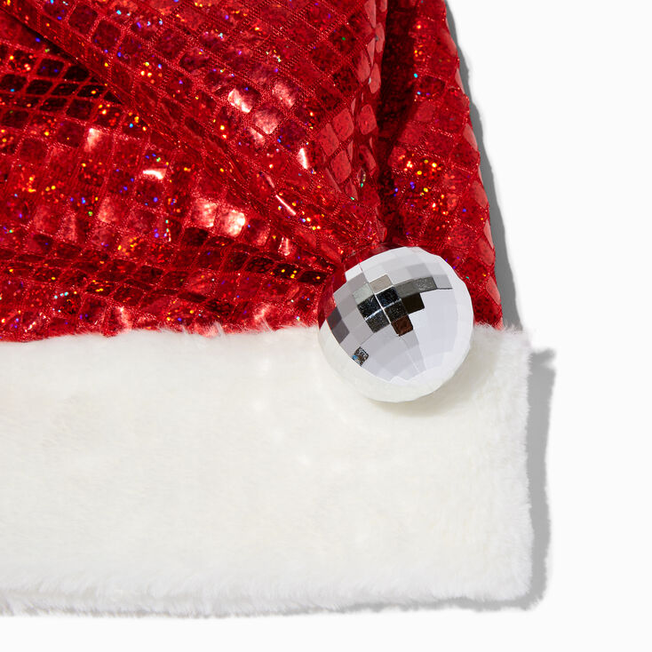Disco Ball Santa Hat,