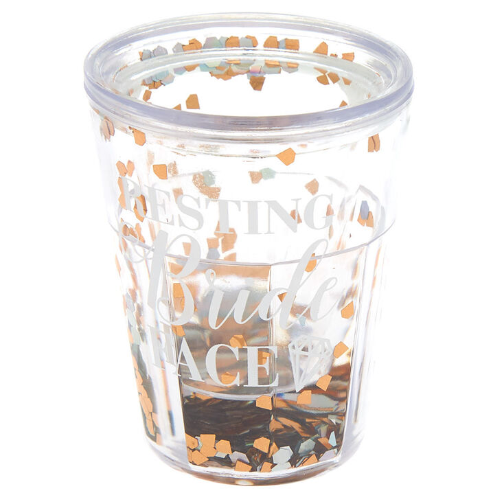 Shaker Resting Bride Face Shot Glass - Rose Gold,