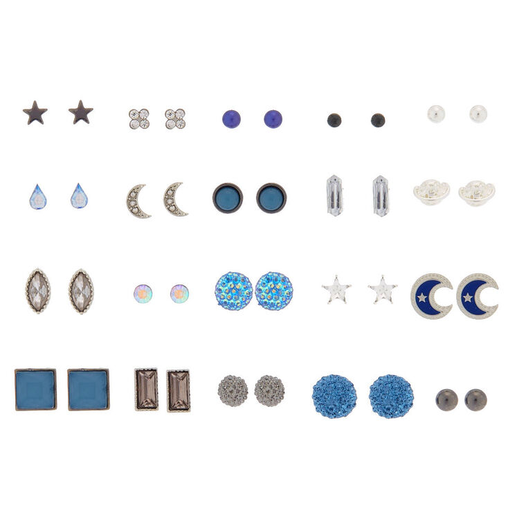 Galaxy Stud Earrings - 20 Pack,