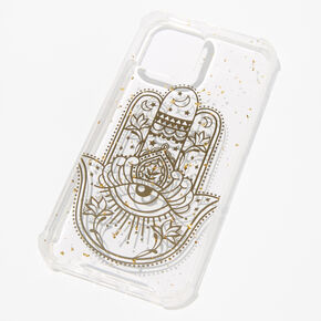 Gold Hamsa Hand Clear Phone Case - Fits iPhone&reg; 12 Pro Max,