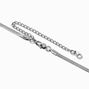 Icing Select Sterling Silver Plated Snake Chain Necklace,
