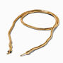 Gold-tone Snake Wrap Necklace,