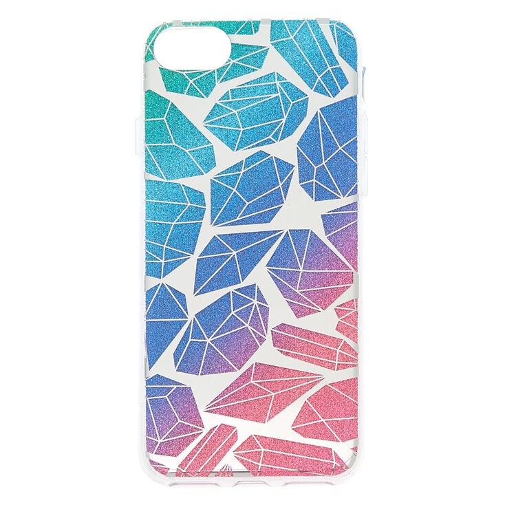 Rainbow Glitter Diamonds Phone Case - Fits iPhone 6/7/8 Plus,
