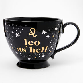 Black Ceramic Zodiac Mug - Leo,