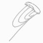 Silver-tone Industrial Fringe Ear Cuff ,