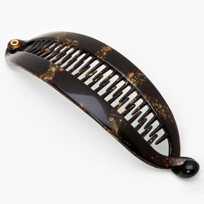 Brown Oil Slick Banana Hair Claw,