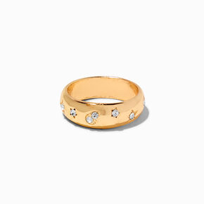 Gold-tone Celestial Band Ring,