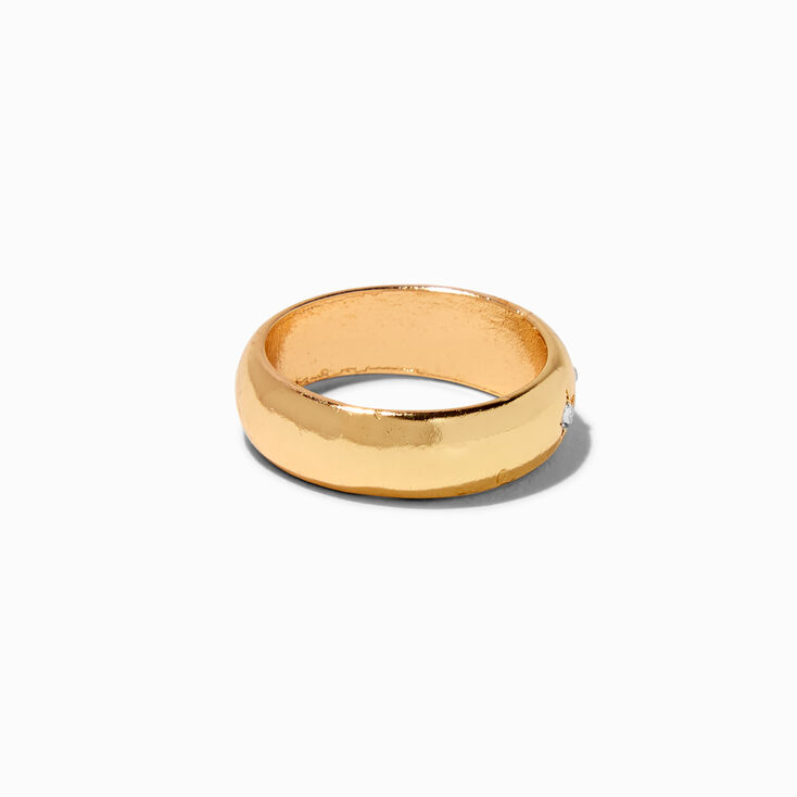 Gold-tone Celestial Band Ring,