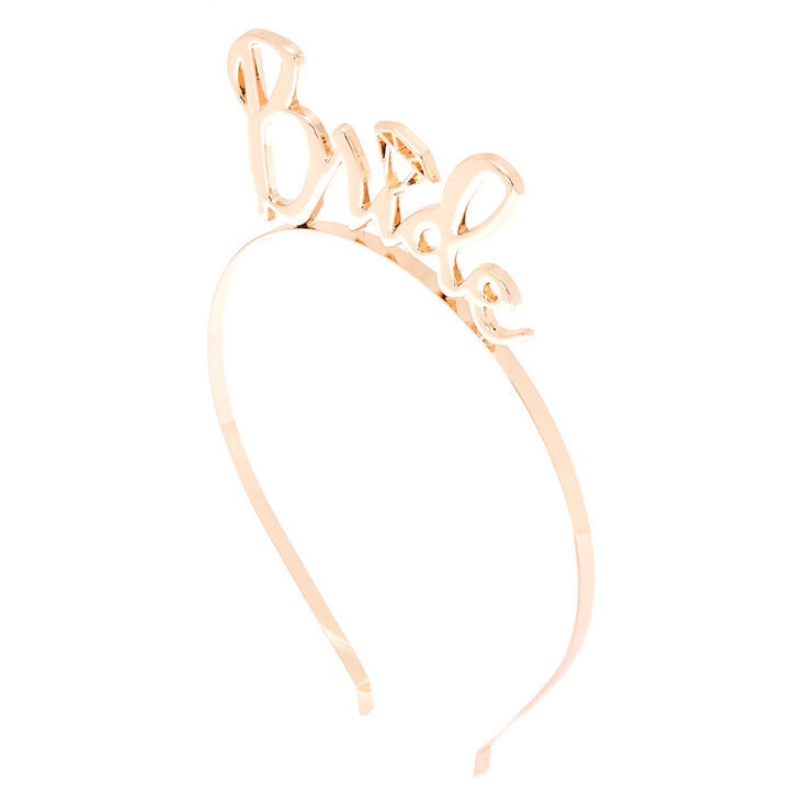Bride Script Headband - Gold,