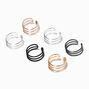 Mixed Metal Wire Ear Cuffs - 6 Pack,