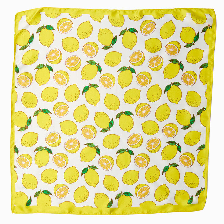 Lemon Silky Bandana Headwrap,