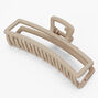 Large Rectangle Hair Claw - Tan,