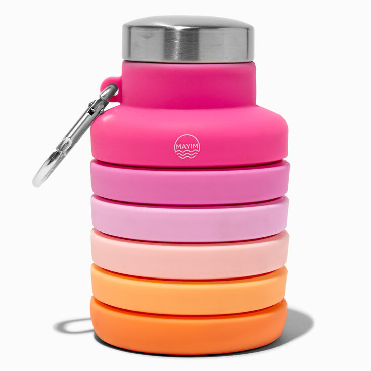 Collapsible Pink Ombr&eacute; Water Bottle,