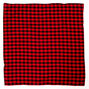 Red &amp; Black Checkered Bandana Headwrap,