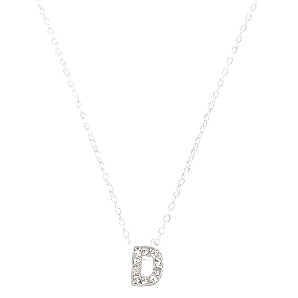 initial necklace d