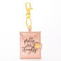Pretty Little Thoughts Mini Diary Keychain - Pink,