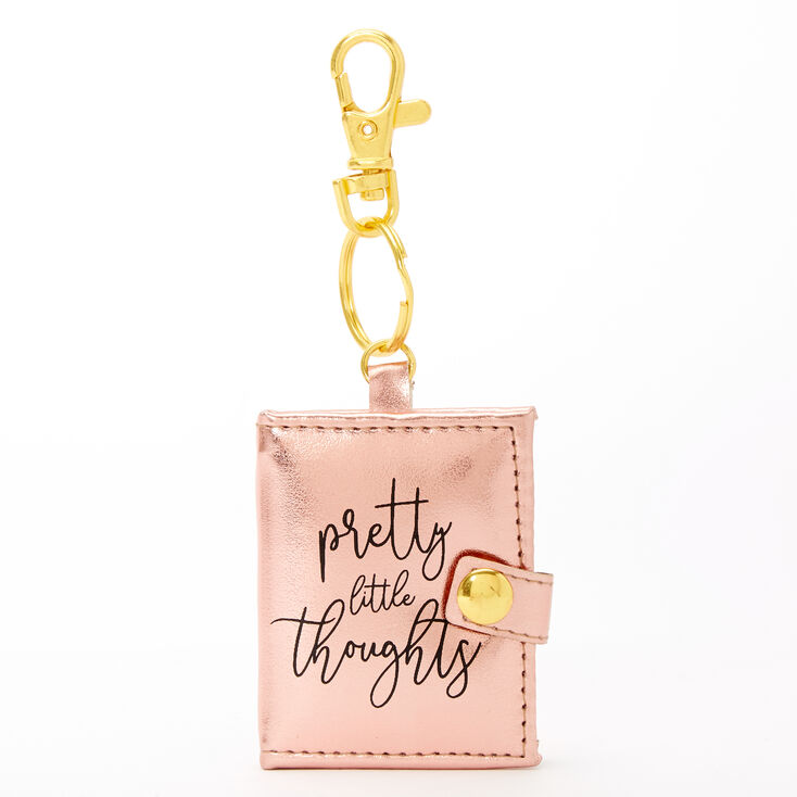 Pretty Little Thoughts Mini Diary Keychain - Pink,