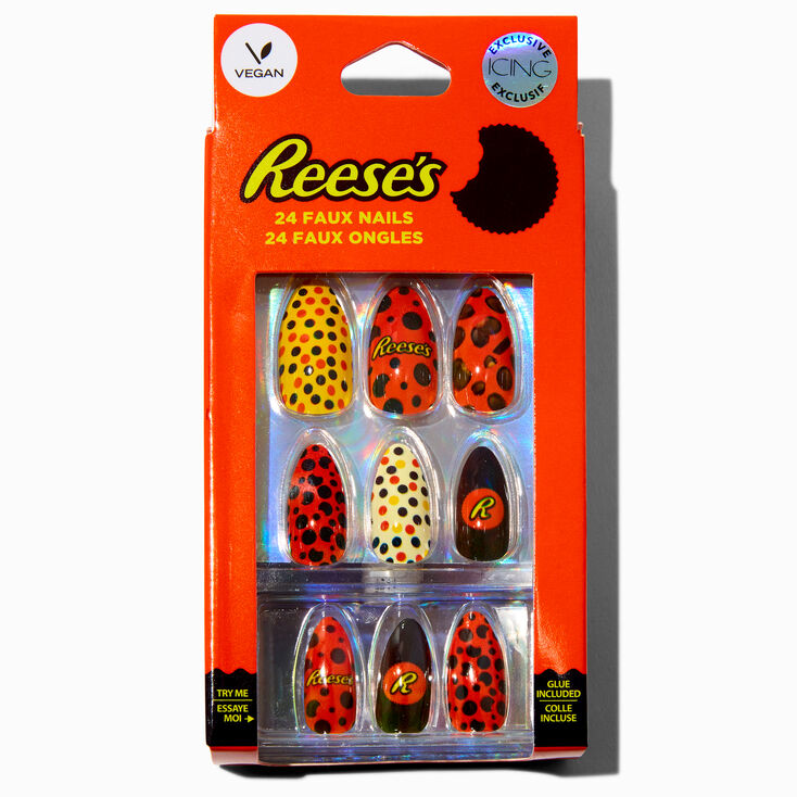 Hershey&#39;s&reg; Reese&#39;s&reg; ICING Exclusive Stiletto Vegan Faux Nail Set - 24 Pack,