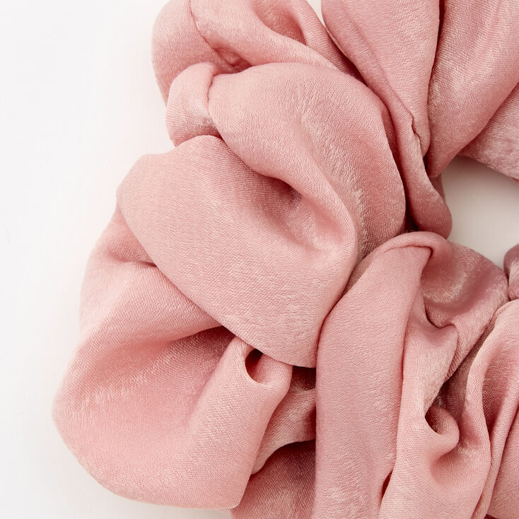 Giant Satin Hair Scrunchie - Blush Pink,