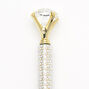 Diamond Top Pearl Studded Pen,