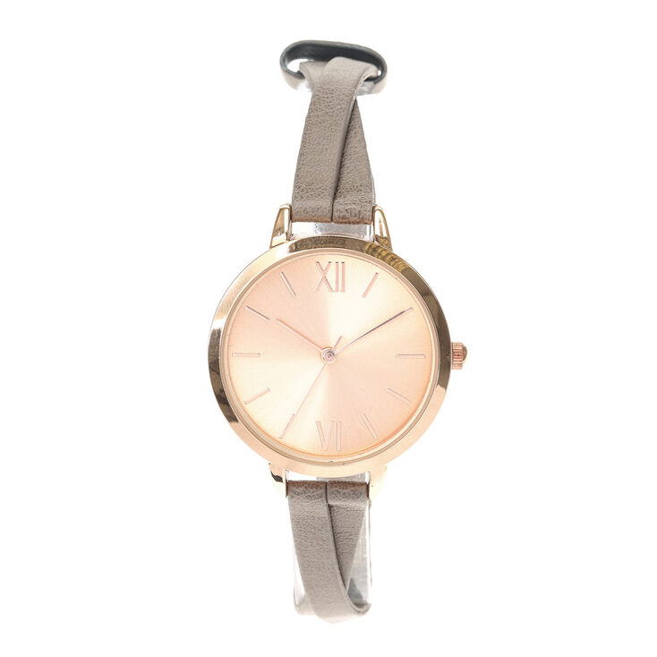 Brown Crossover Strap Watch,