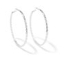 Silver 70MM Twisted Hoop Earrings,