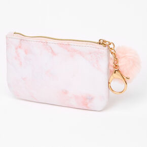 Marble Zipper Coin Purse - Pink,