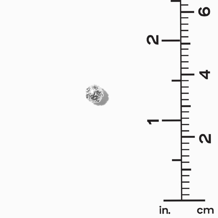 Silver Pearl Stud Earrings - 9 Pack,